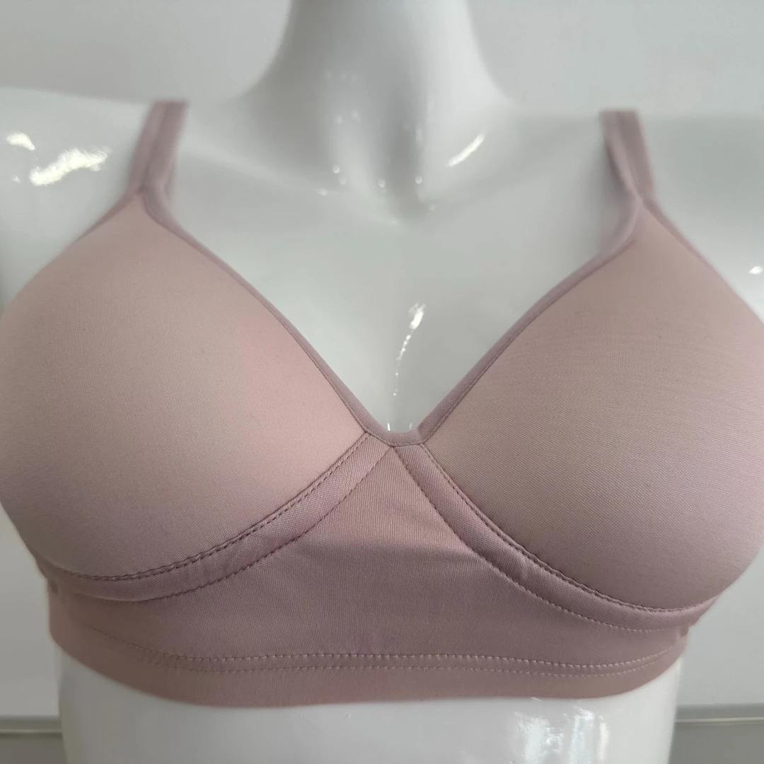 JW-【女士水缫丝桑蚕丝文胸】水缫丝舒适透气文胸百搭上托交叉无痕