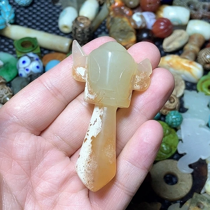 和田玉未镶嵌颈饰65