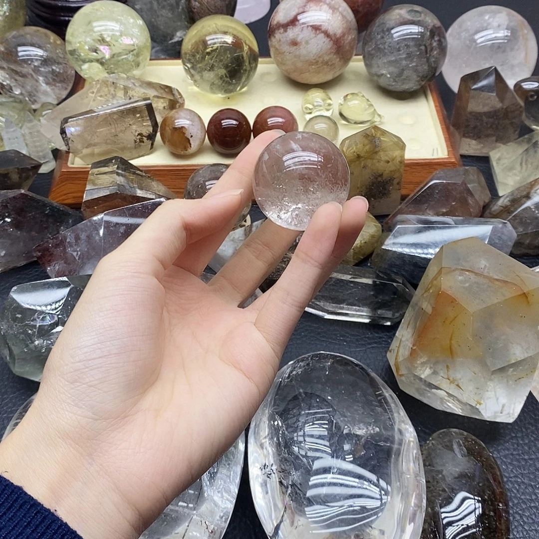 珠宝半成品水晶未镶嵌56水晶石