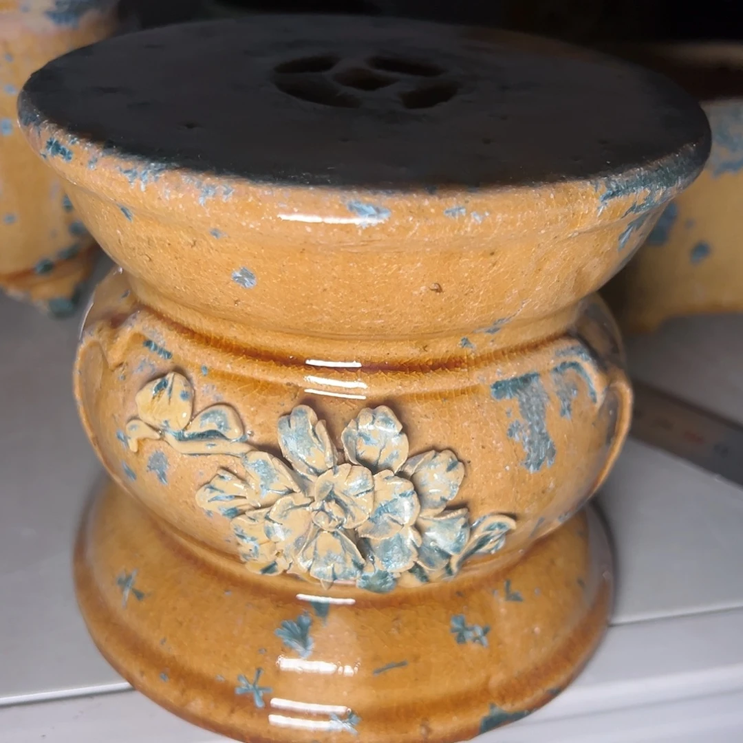 正宗岭南石湾盆放漏