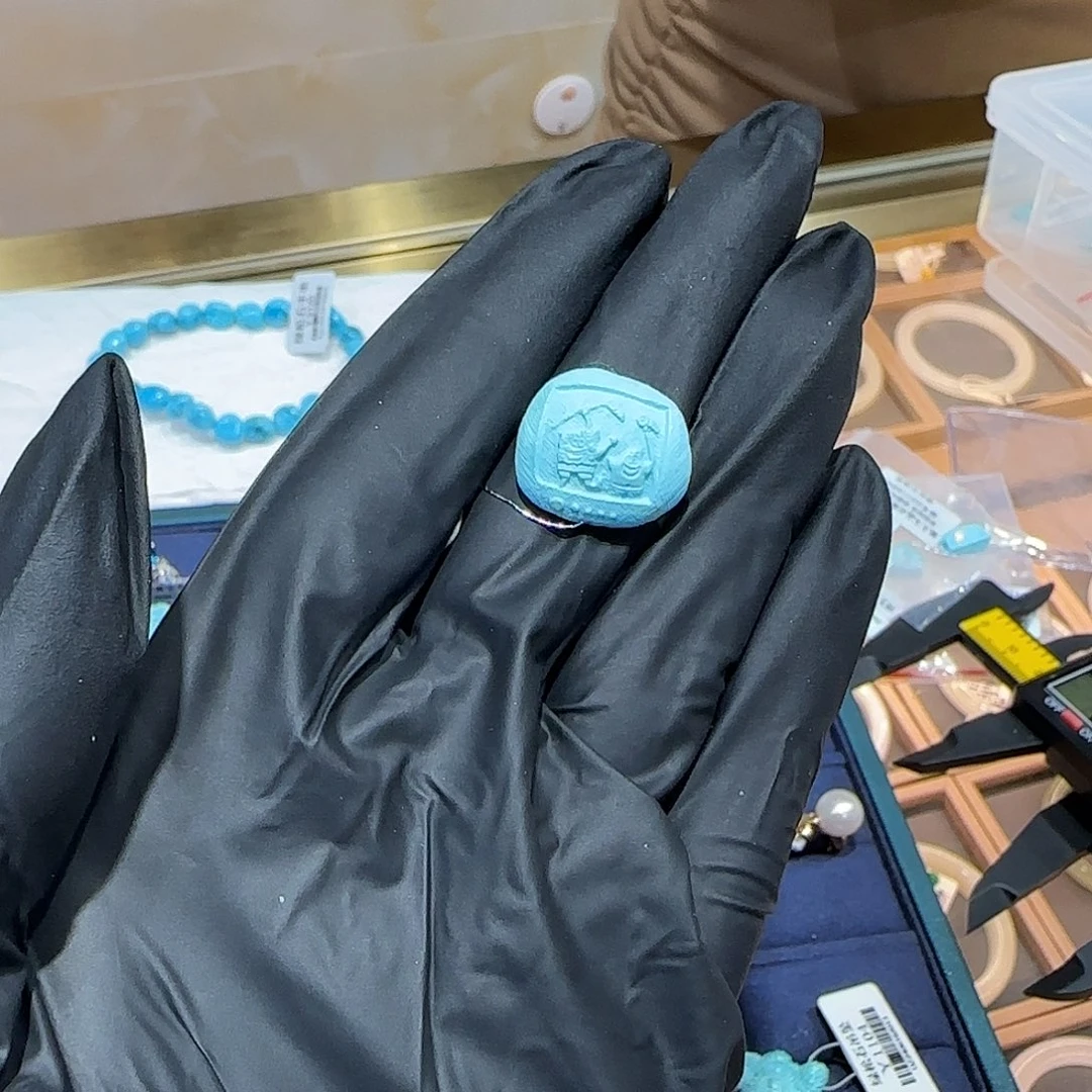 绿松石未镶嵌吊坠(不含链)海绵宝宝和派大星