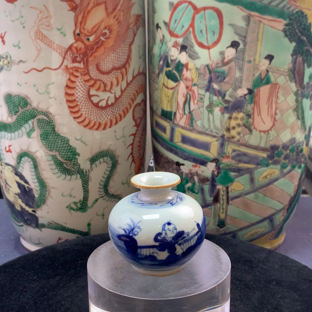 其他陶3324瓷器—青花人物罐