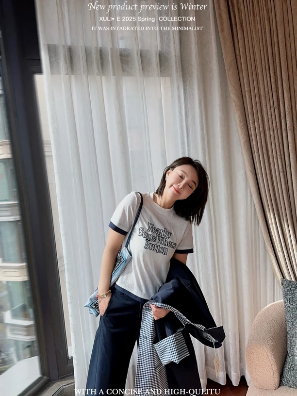 XULI'S EPOCH英式字母设计半袖T恤·25限定·TS0128