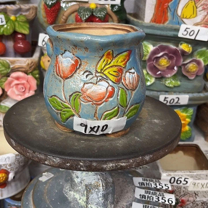 粗陶材质多肉花盆