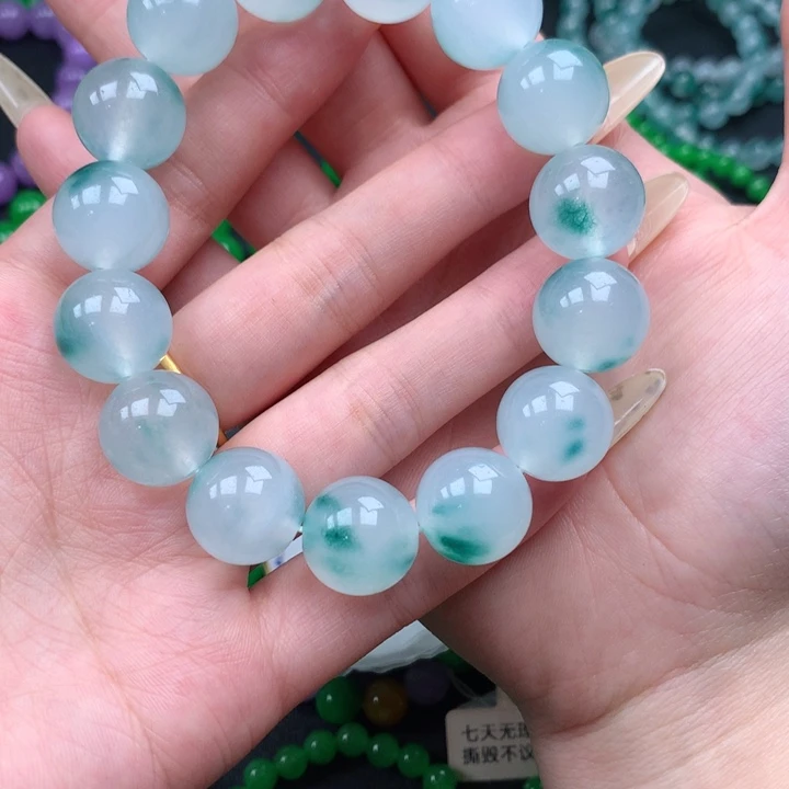 秦***缅料卡14+手串 一物一证