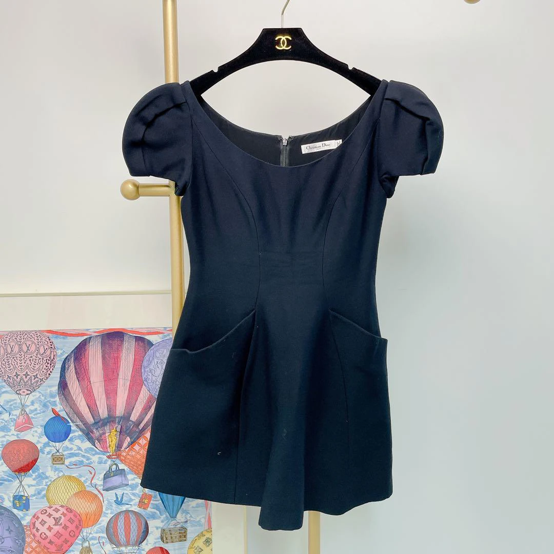 95新 DIOR/迪奥 藏蓝色连衣裙/83546851