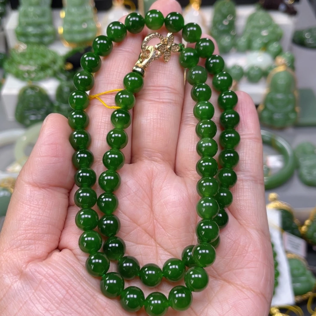 和田玉（碧玉）未镶嵌项链