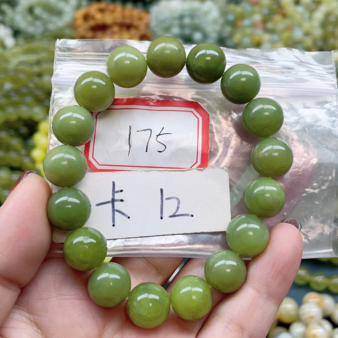未镶嵌蛇纹石玉手链