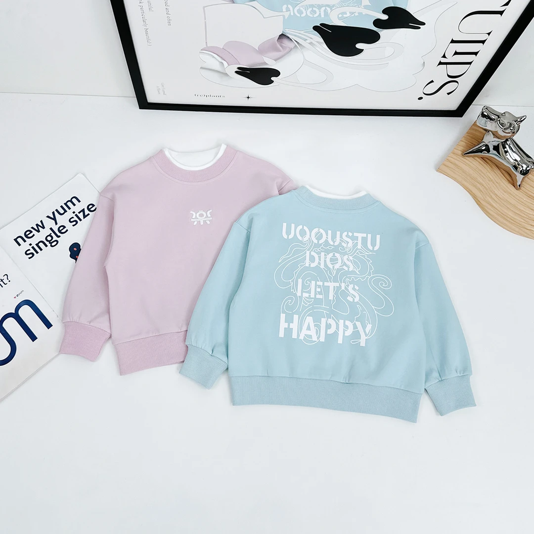 儿童卫衣长袖2025新款春装男童春秋上衣潮 HZ25140 悠悠童话童装