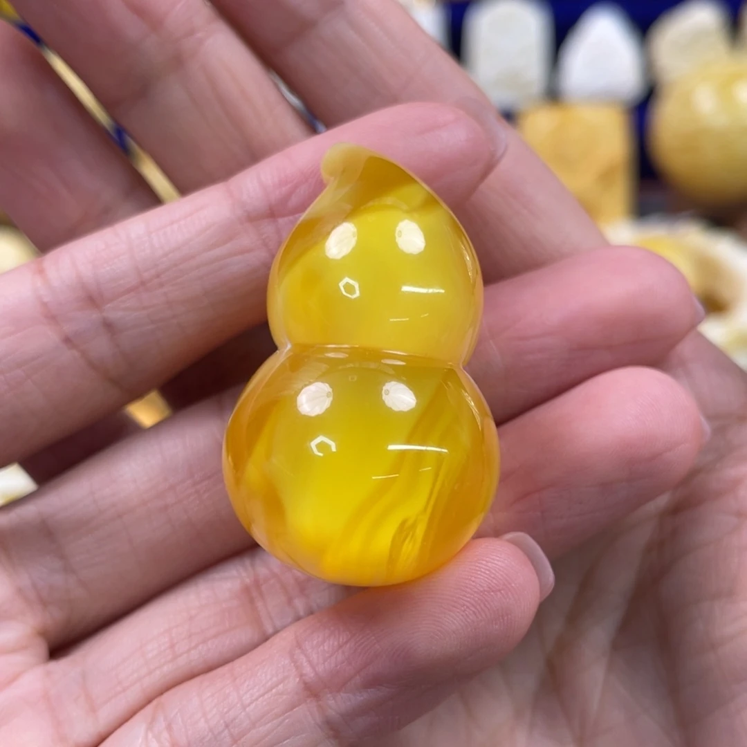 未镶嵌蜜蜡裸石琥珀蜜蜡葫芦吊坠