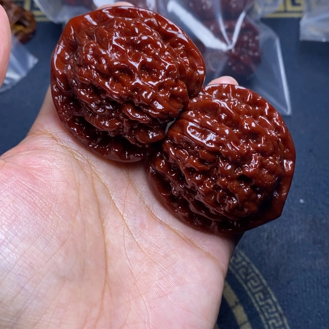 文玩核桃吊坠官帽48