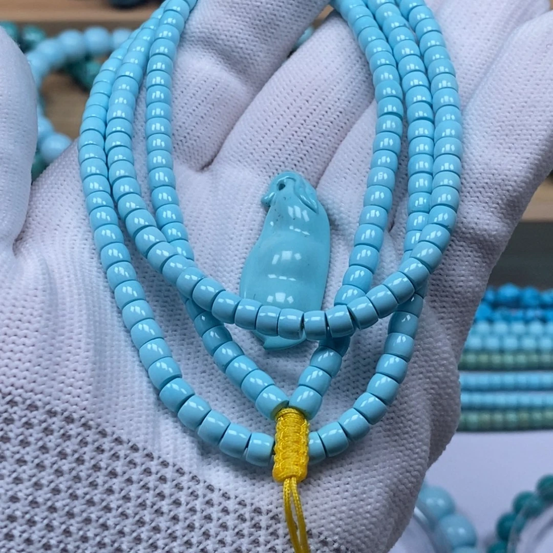 E***y绿松石未镶嵌原矿纯干料绿松石