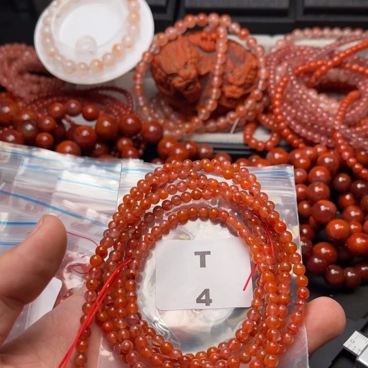 南红玛瑙未镶嵌多样性发货默认微瑕称重4mmx2