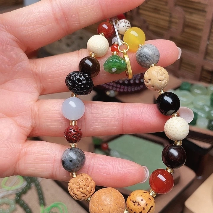 橄榄核把件手串的