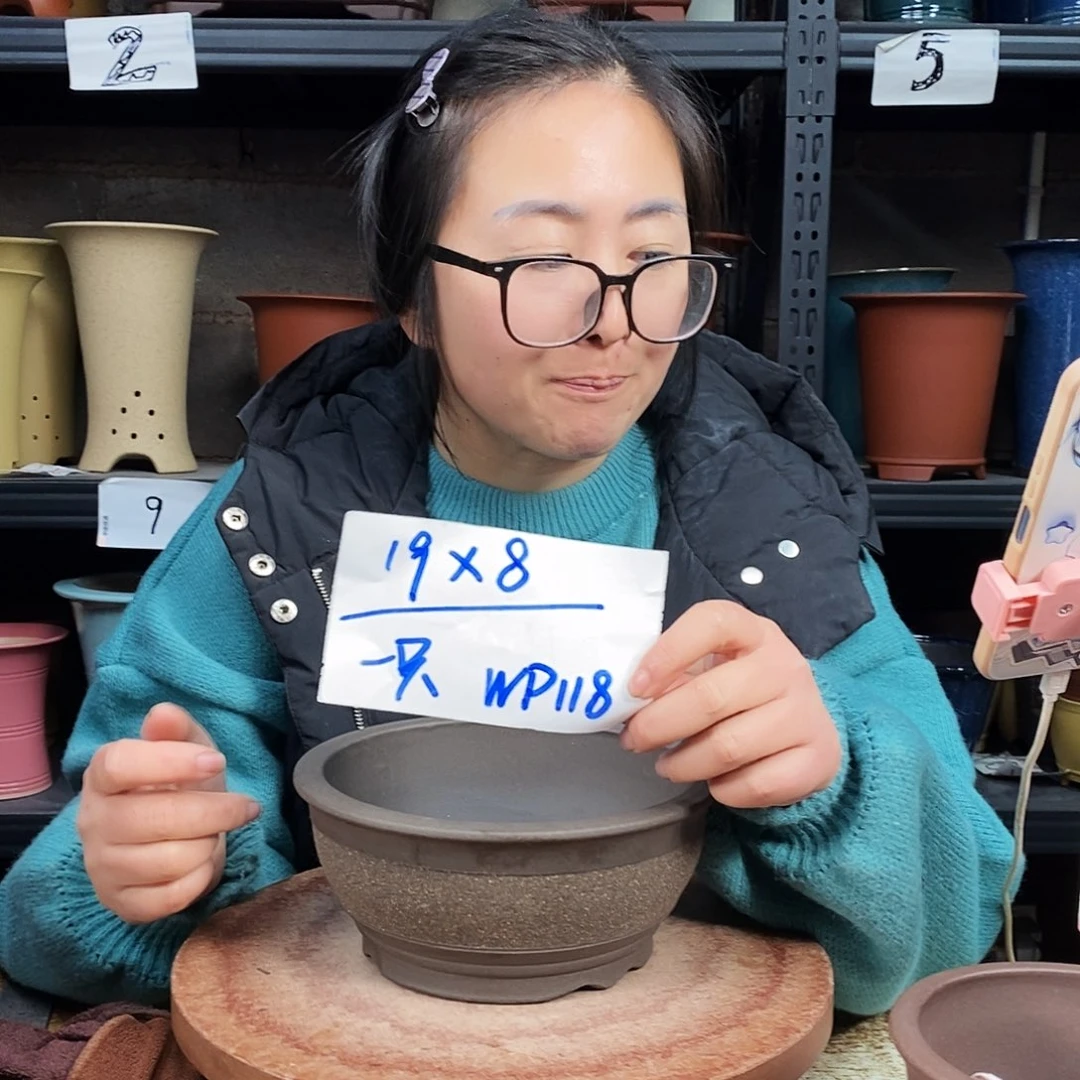 紫砂一只花盆货号WP118