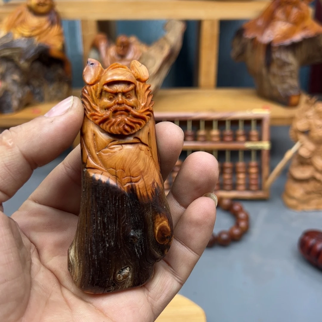 徐***龙木崖柏木摆件手把件