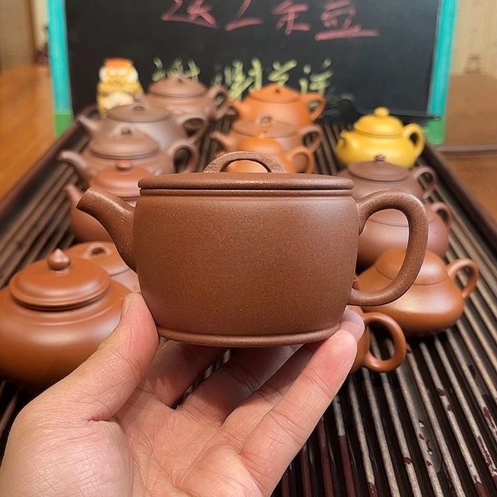 紫砂茶壶?****?羊角山紫泥汉瓦240cc