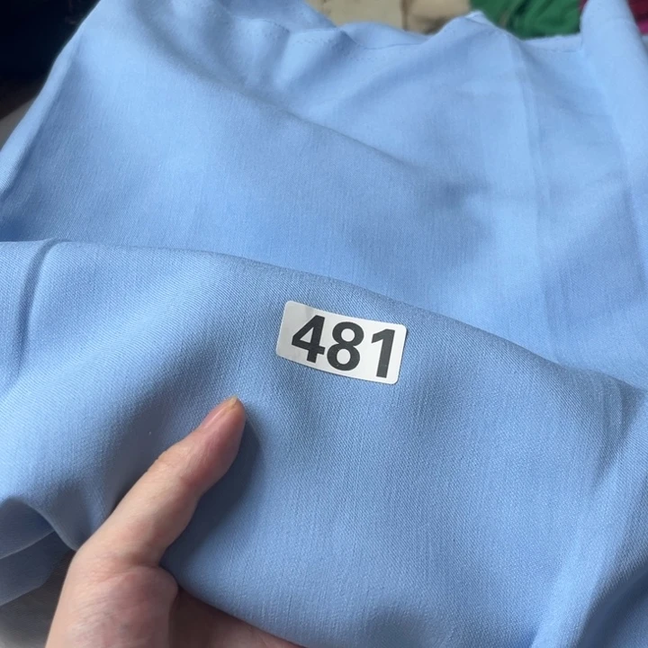 棉混纺481。 天蓝色2米