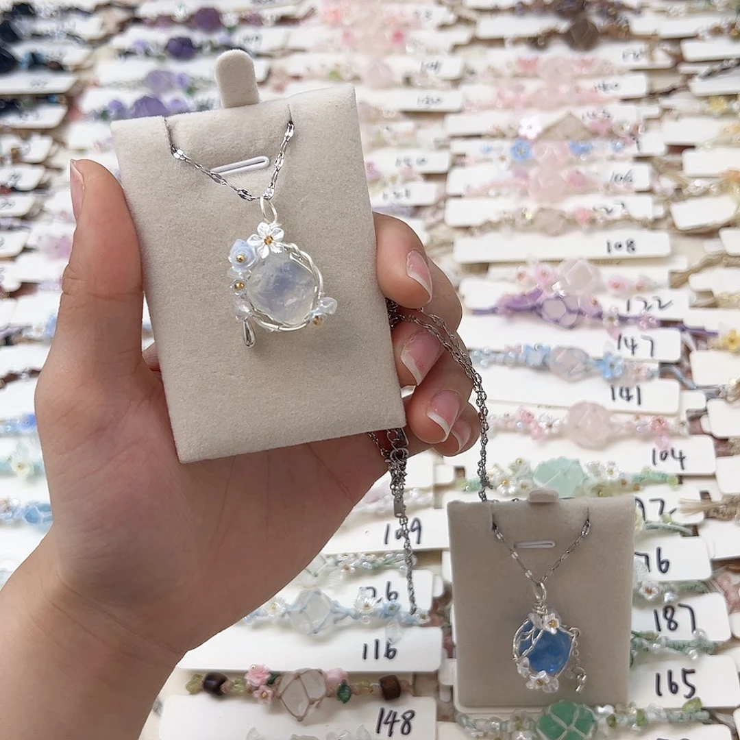 琉璃非金属白色吊坠