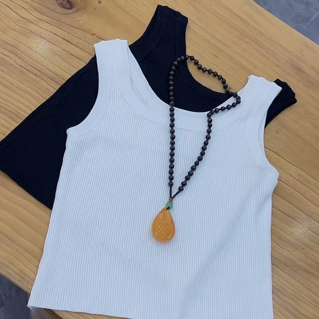 轻职风运动风背心吊带休闲百搭内搭修身纯色无袖打底简约韩版