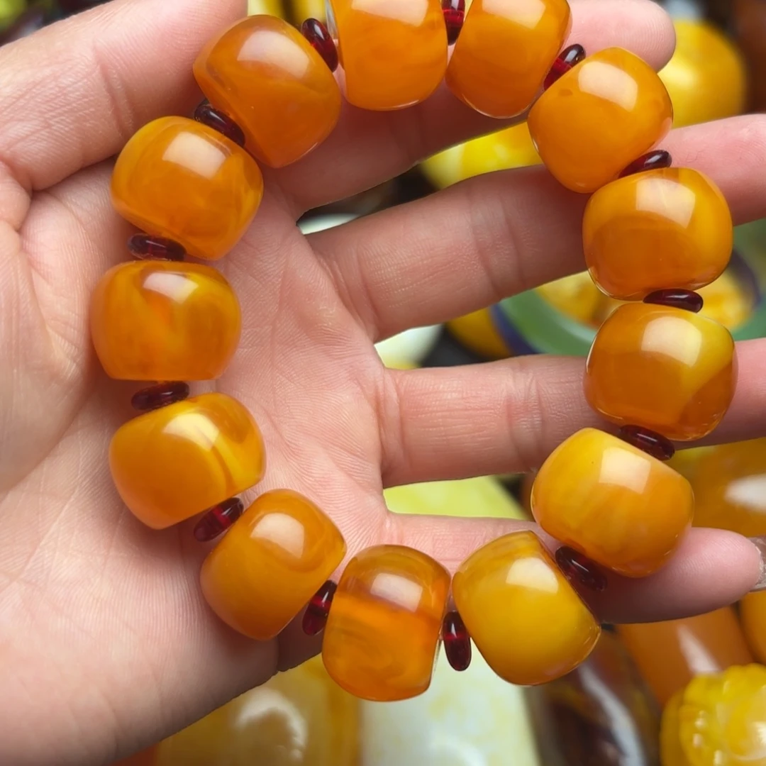 琥珀手链未镶嵌蜜蜡