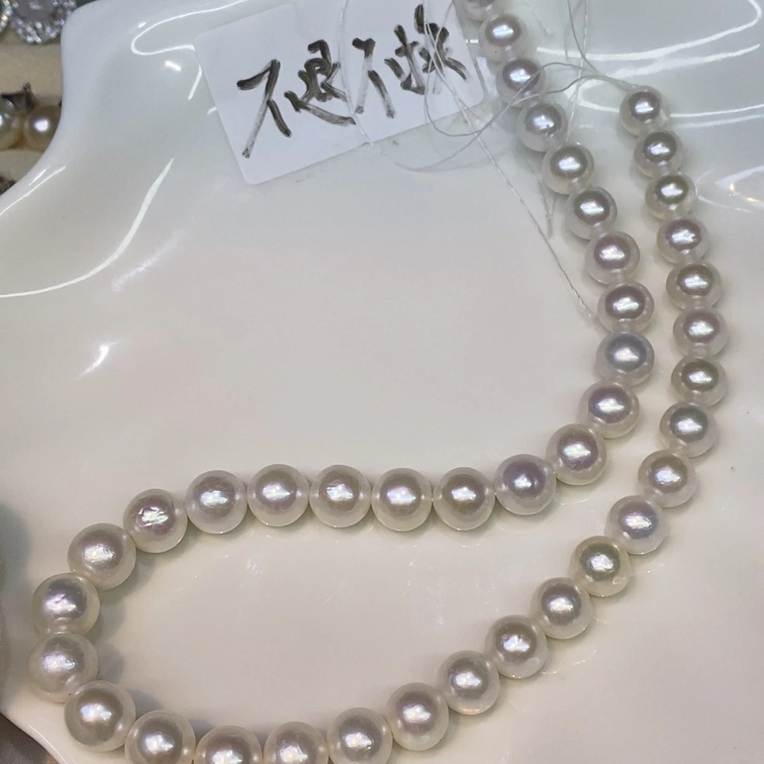 淡水珍珠颈饰银S925镶嵌9/11