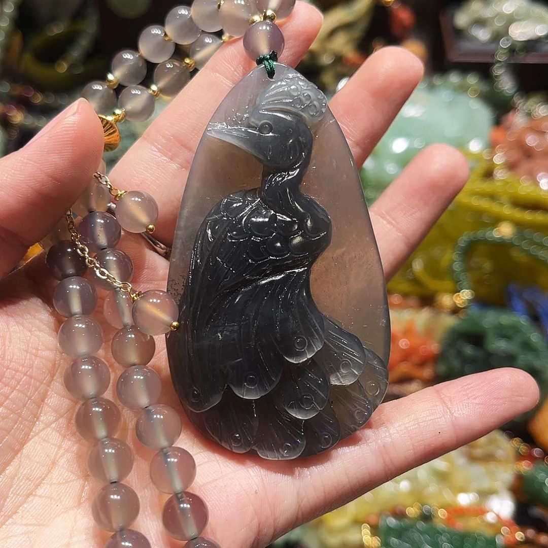 未镶嵌岫玉毛衣链