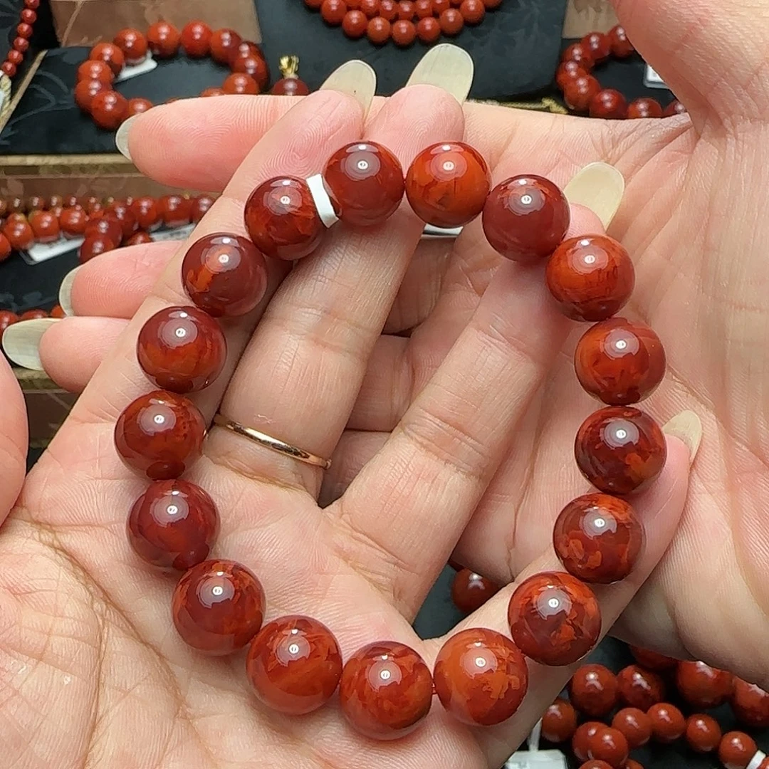 顺***然南红玛瑙未镶嵌手串