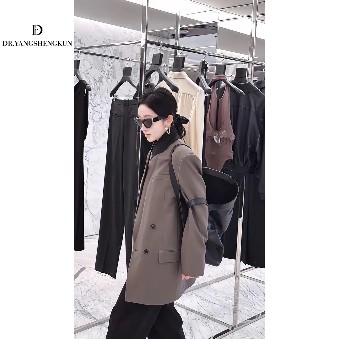 DR杨圣坤2025春季新款高级定制西装外套女【米兰之眼】GF2502-1105