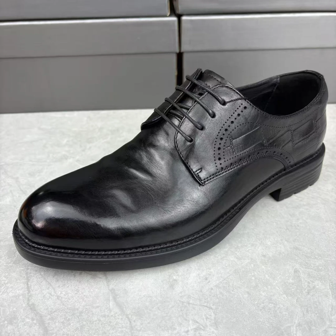 断码清仓真皮男鞋1010【欧码鞋，尺码偏大一码】