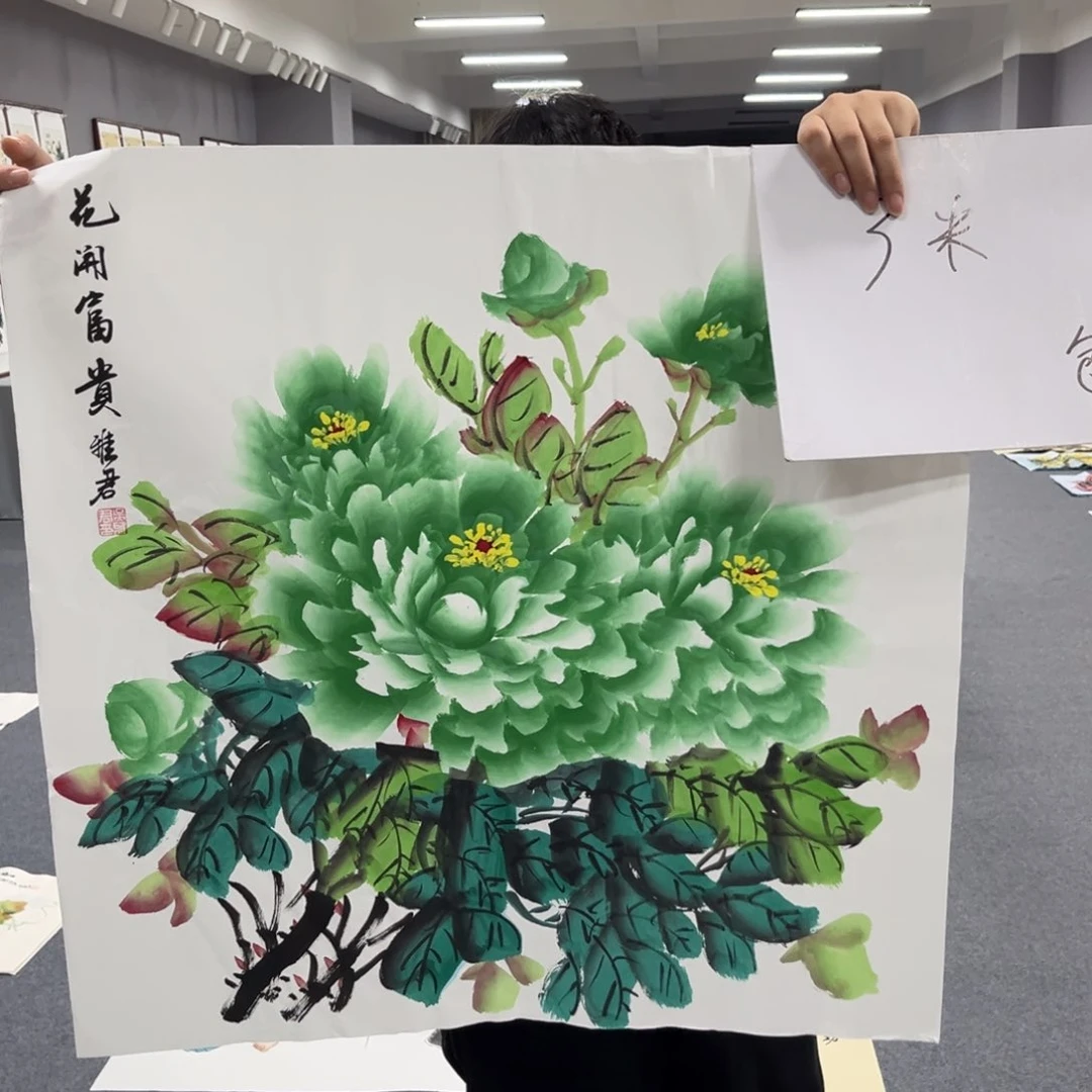 国画国画老师手绘作品