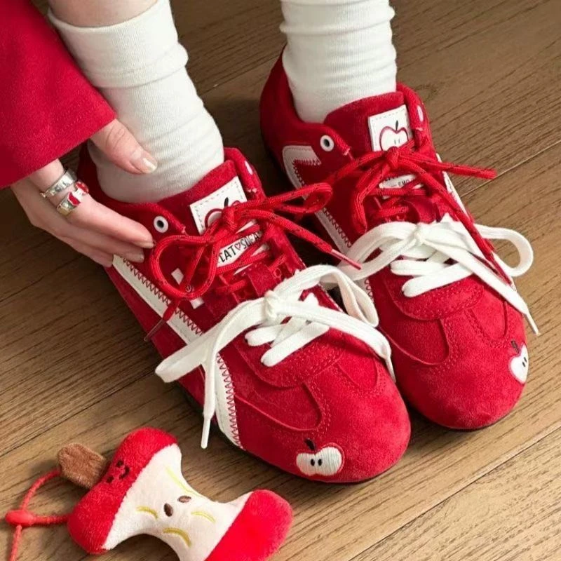 【顺风申通速达-Plus八根鞋带，带运费险】苹果鞋薄底赛车鞋休闲运动