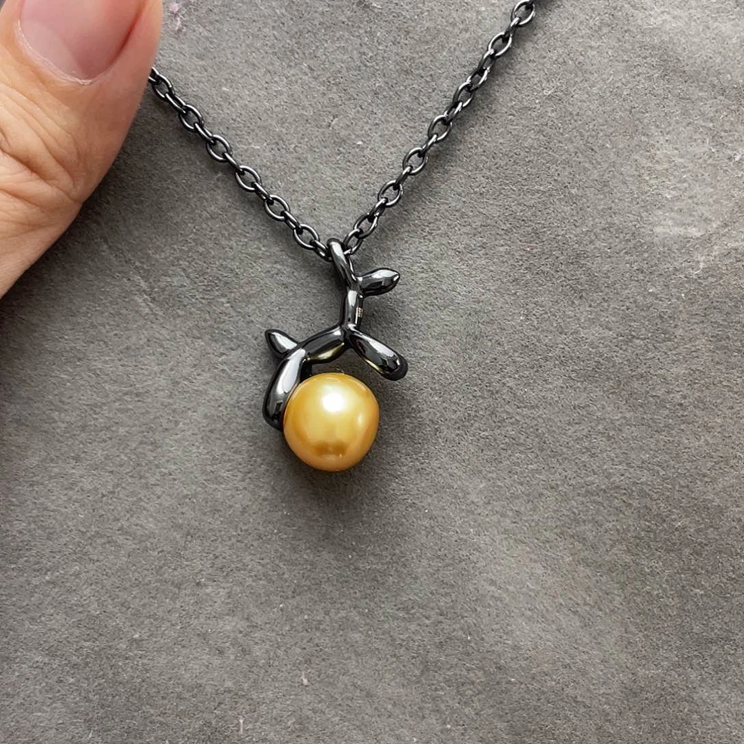 海水珍珠颈饰银S925镶嵌