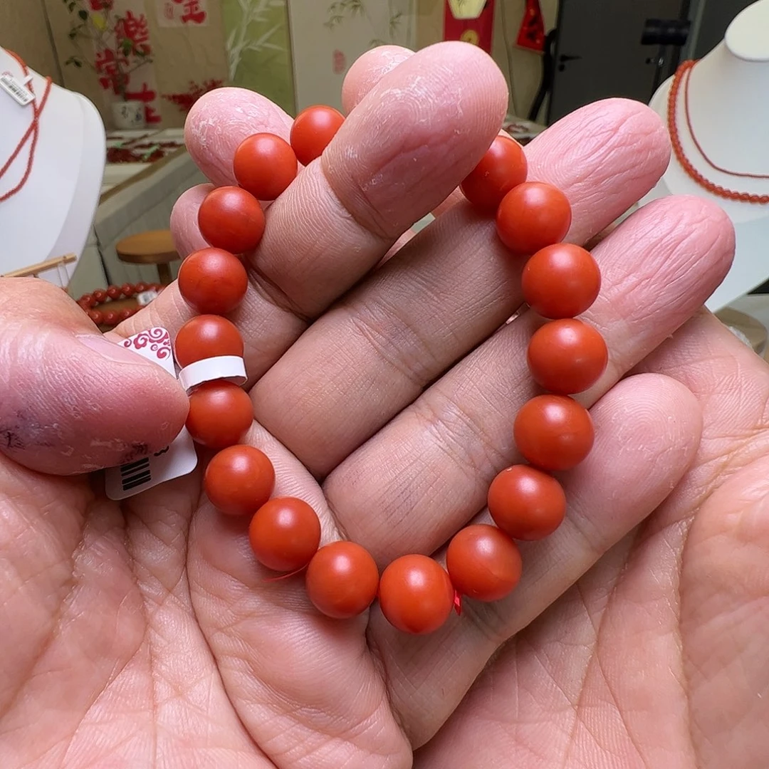 南红玛瑙未镶嵌10mm保山阿东寨磨辣椒