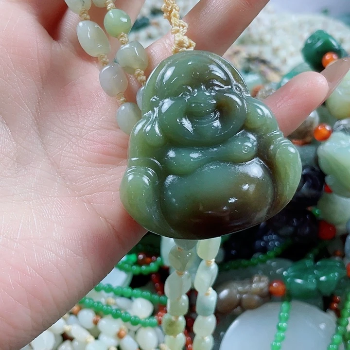 和田玉未镶嵌挂件