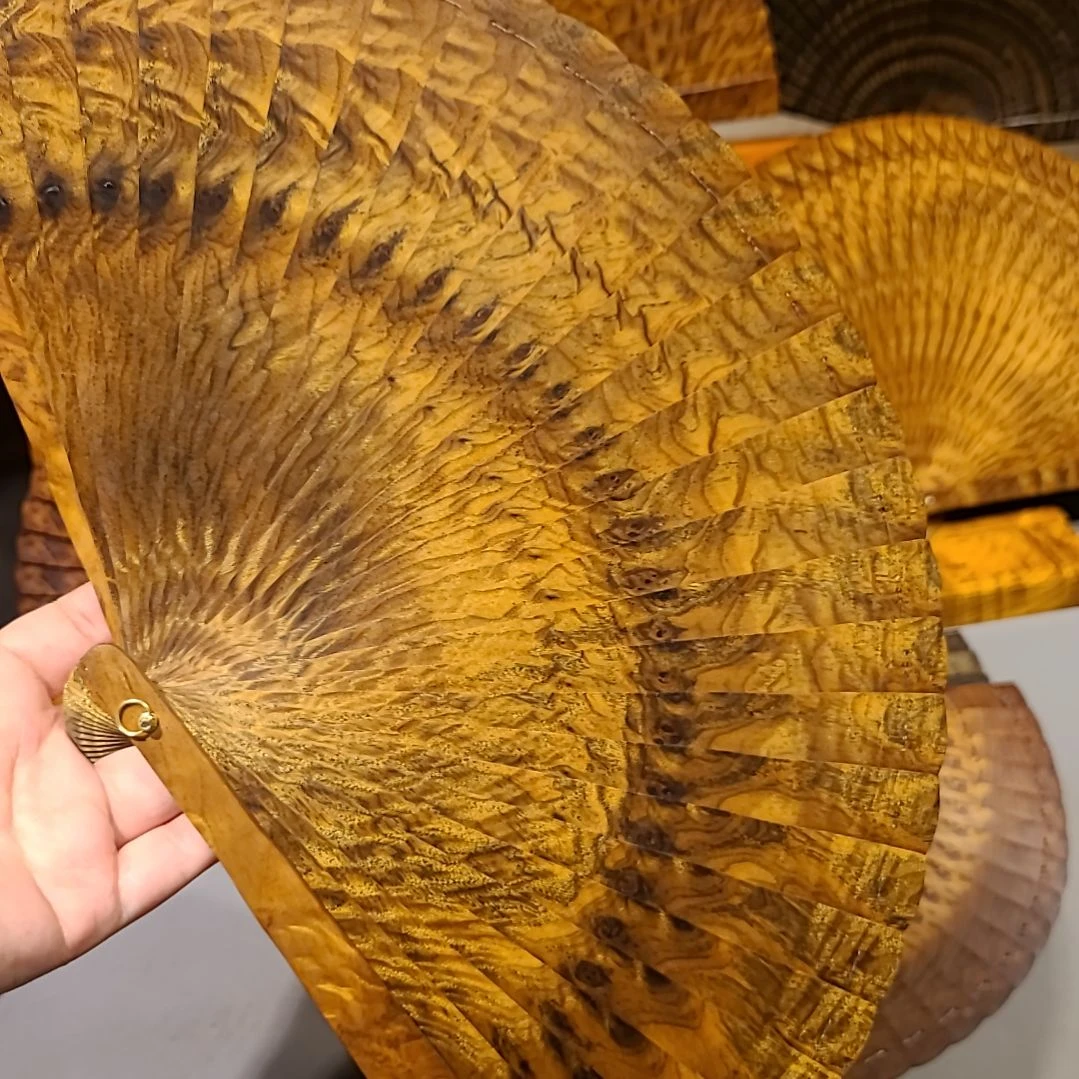 扇子21小叶桢楠金丝楠木苏扇老料