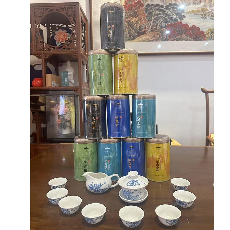 武夷山五大名茶10罐组合装(送茶具)