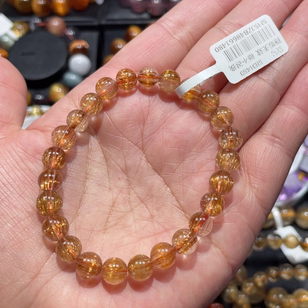 水晶手链未镶嵌铜顺发7.2mm左右