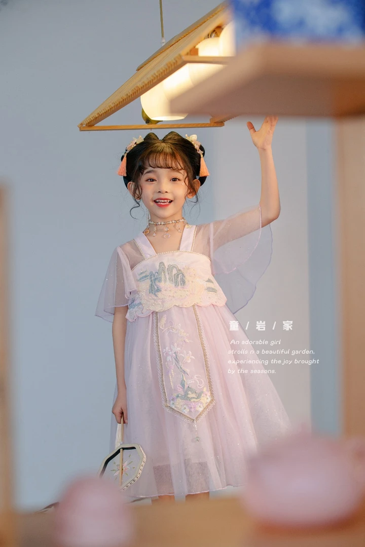 AC439~甜汐·25夏~  新中式汉服裙90071 紫色
