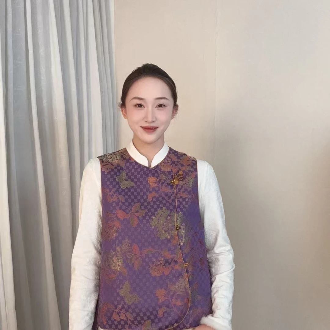 【锦瑟】2025新款新中式国风新中式宋锦马甲-CR