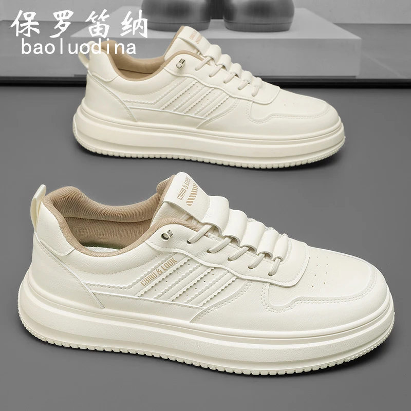 保罗笛纳一脚蹬男鞋冬季低帮运动板鞋男生潮流百搭休闲鞋子男潮鞋