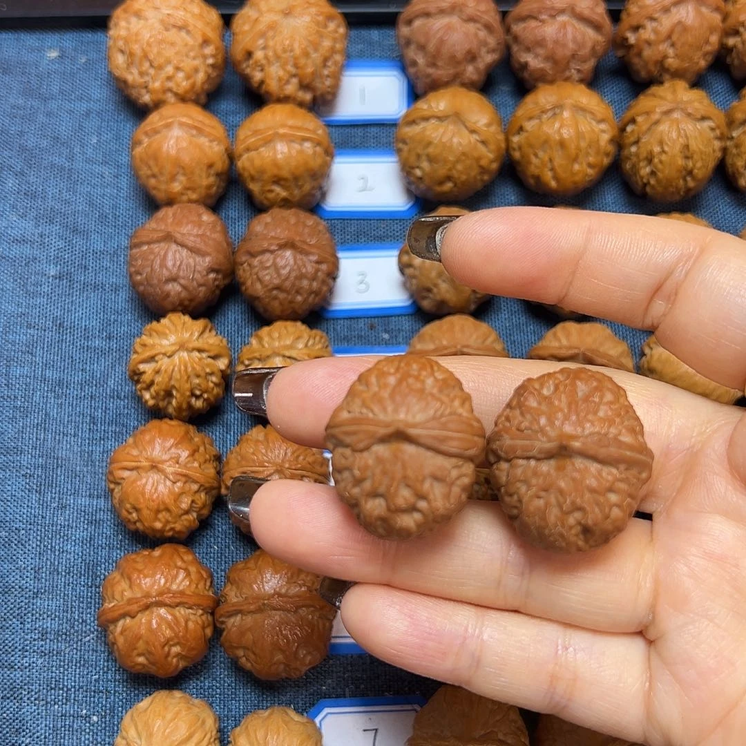 吊坠文玩核桃麒麟磨盘29尺全品无修