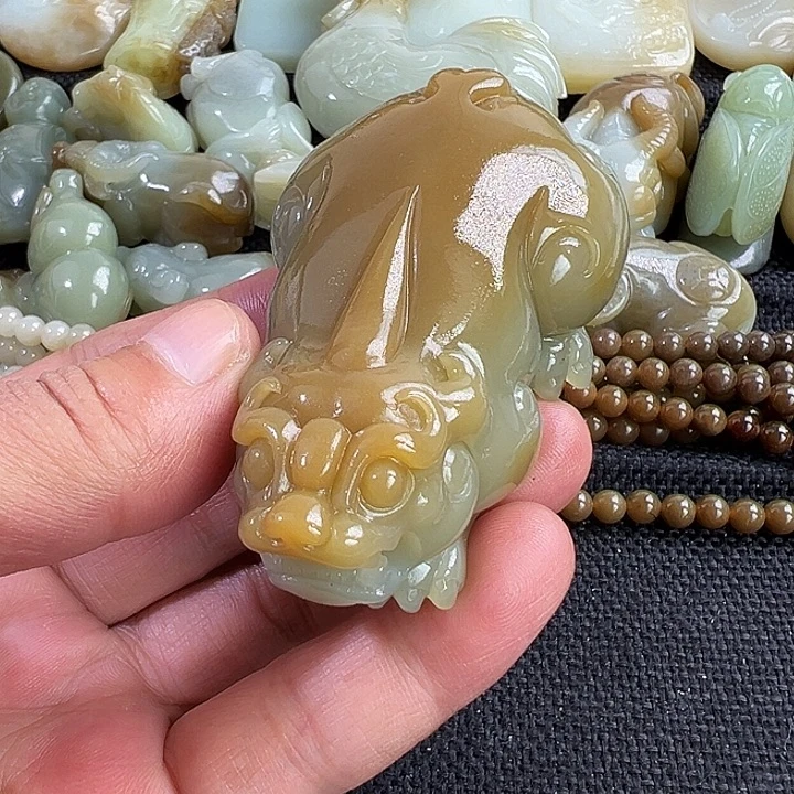 和田玉未镶嵌吊坠(不含链)