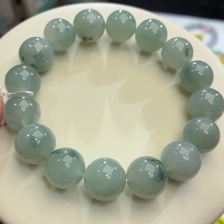 翡翠未镶嵌手链冰胶晴飘卡13.3
