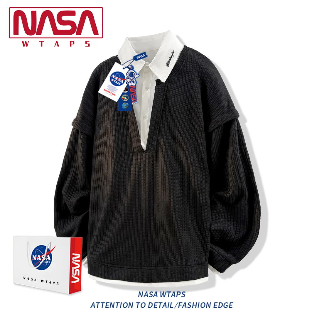 NASA WTAPS卫衣男款春秋季潮牌高级感爆款2025年新款休闲上衣男装