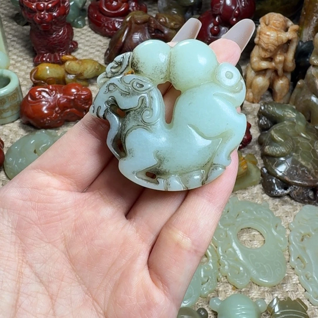 白玉菩提吊坠挂件