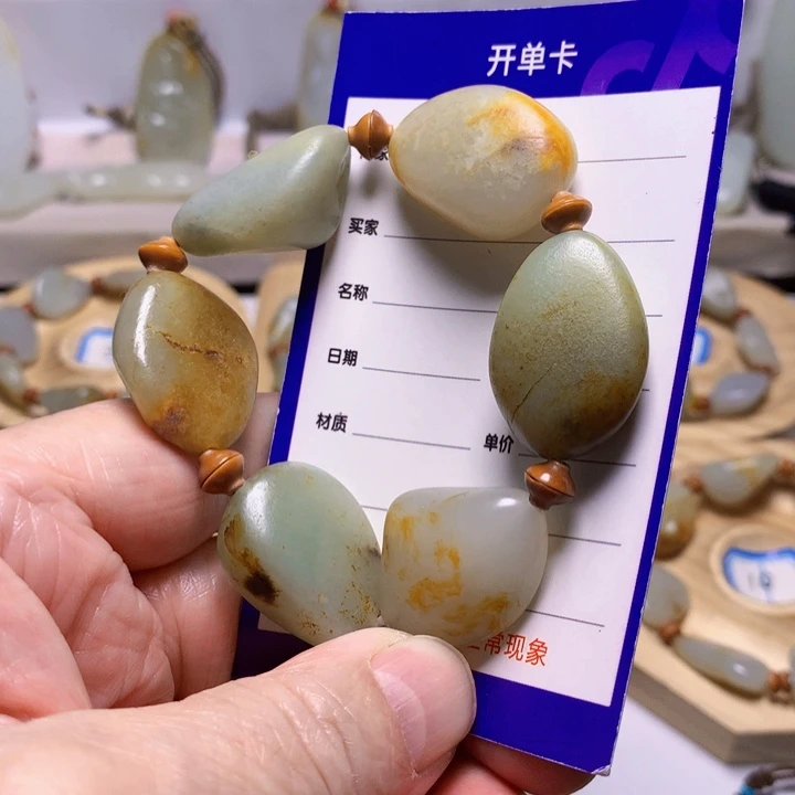 和田玉（白玉）手串未镶嵌康****活