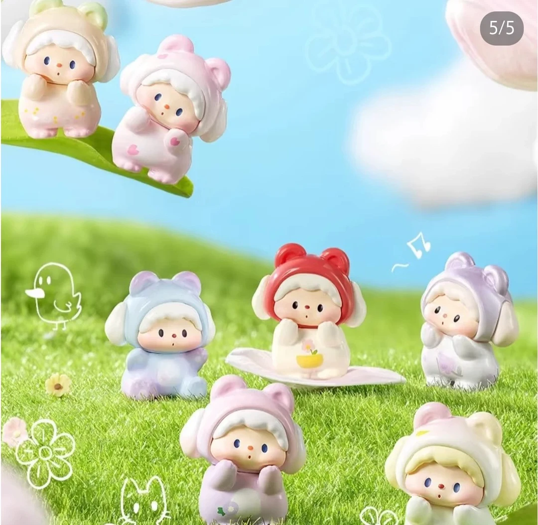【默认拆盒拆袋】噜噜狗二代小熊派对春日野餐2.0系列萌粒盲袋