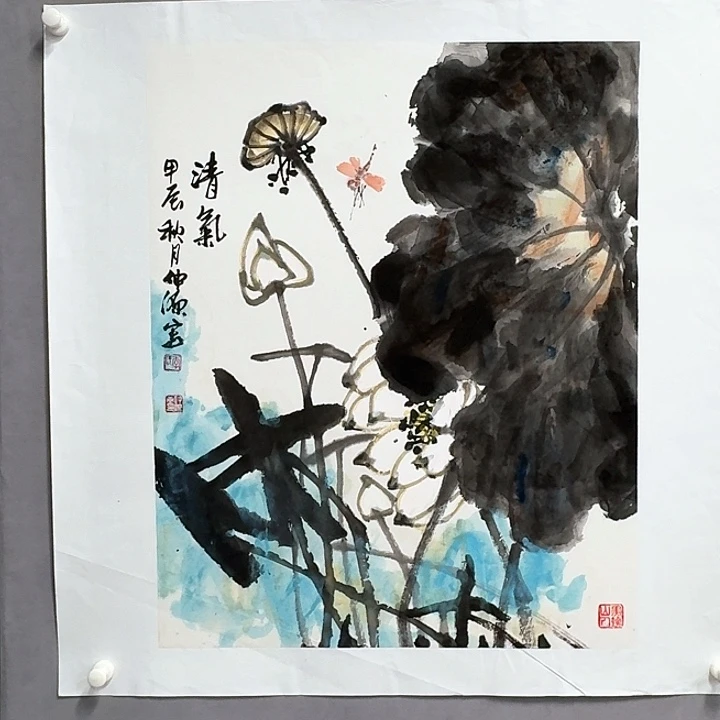 国画亲笔手绘放心去藏