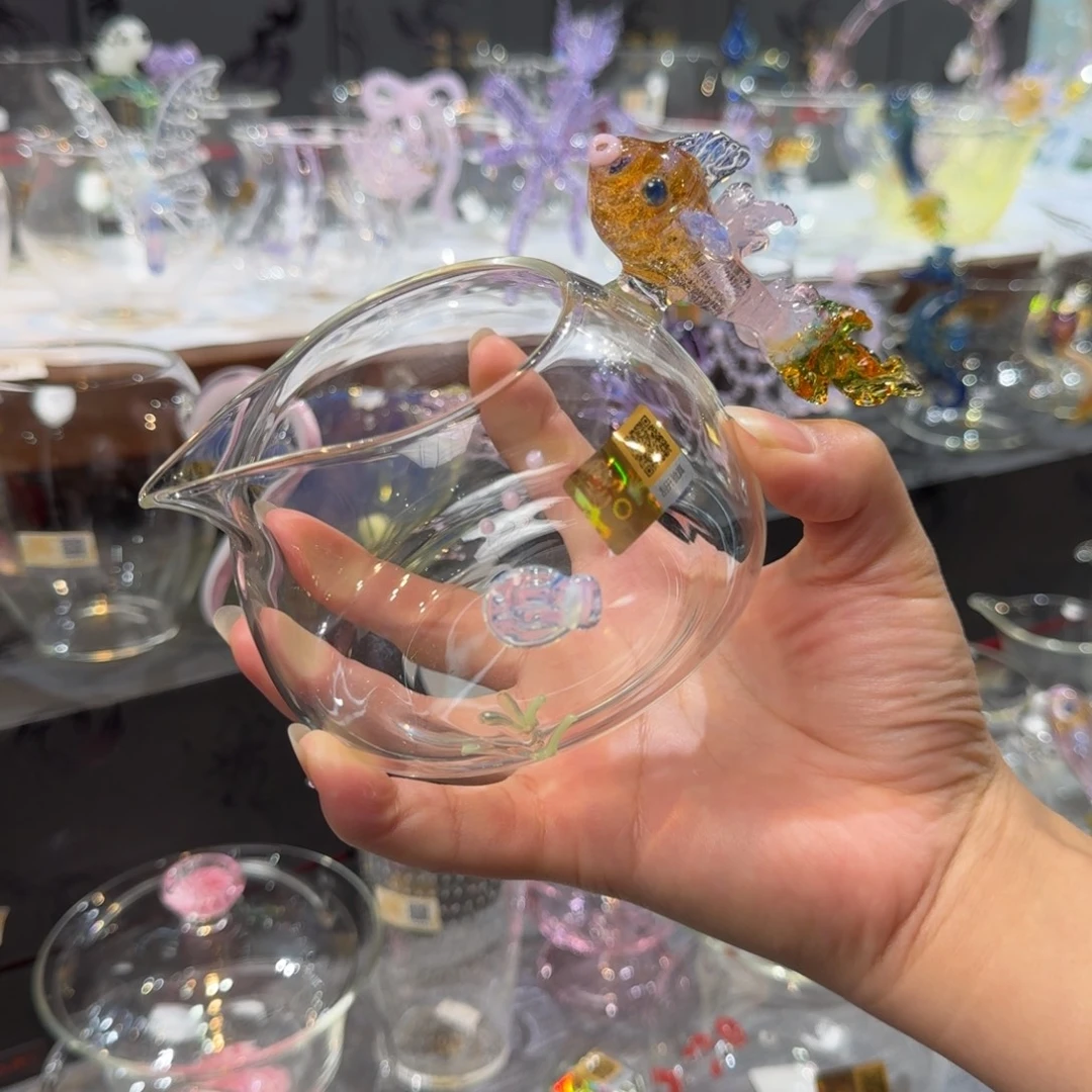 闲***Z陶晶焱公道杯锦鲤贝壳公杯